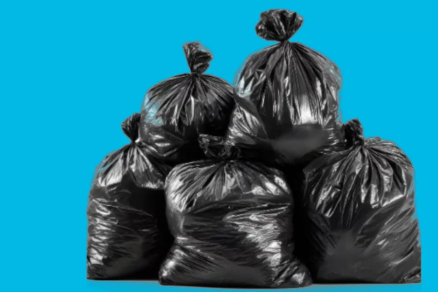 large black garbage bags